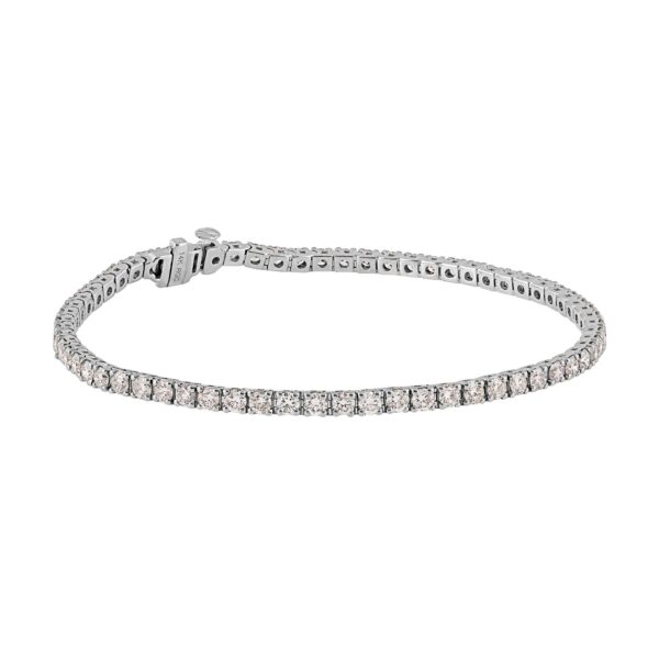 14kt White Gold 4ctw Lab Diamond Tennis Bracelet