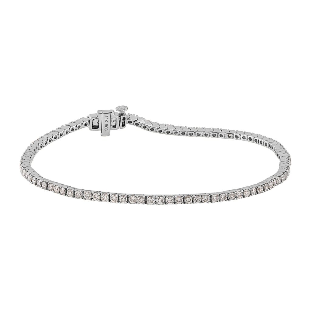 14kt White Gold 2ctw Diamond Tennis Bracelet