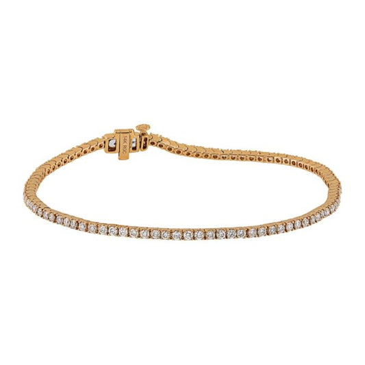 14kt Yellow Gold 2ctw Lab Diamond Tennis Bracelet