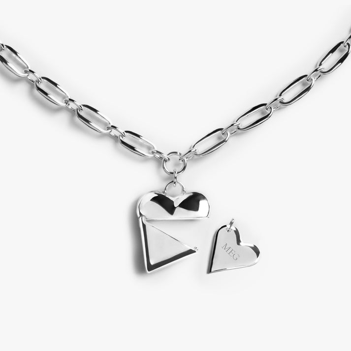 GIVE YOUR HEART AWAY PENDANT NECKLACE | Sterling Silver