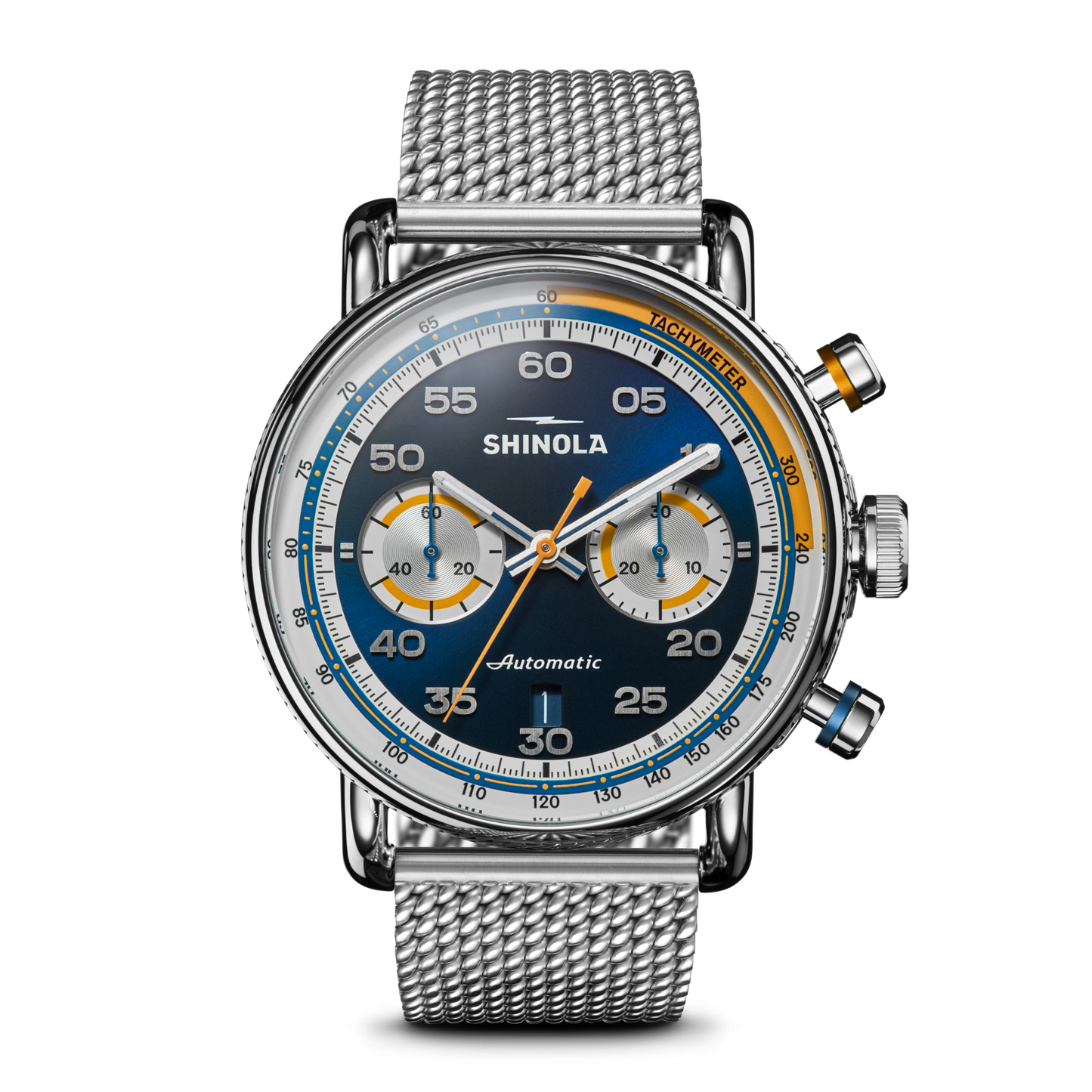 THE CANFIELD SPEEDWAY OPEN ROAD AUTOMATIC CHRONOGRAPH WATCH | Blue