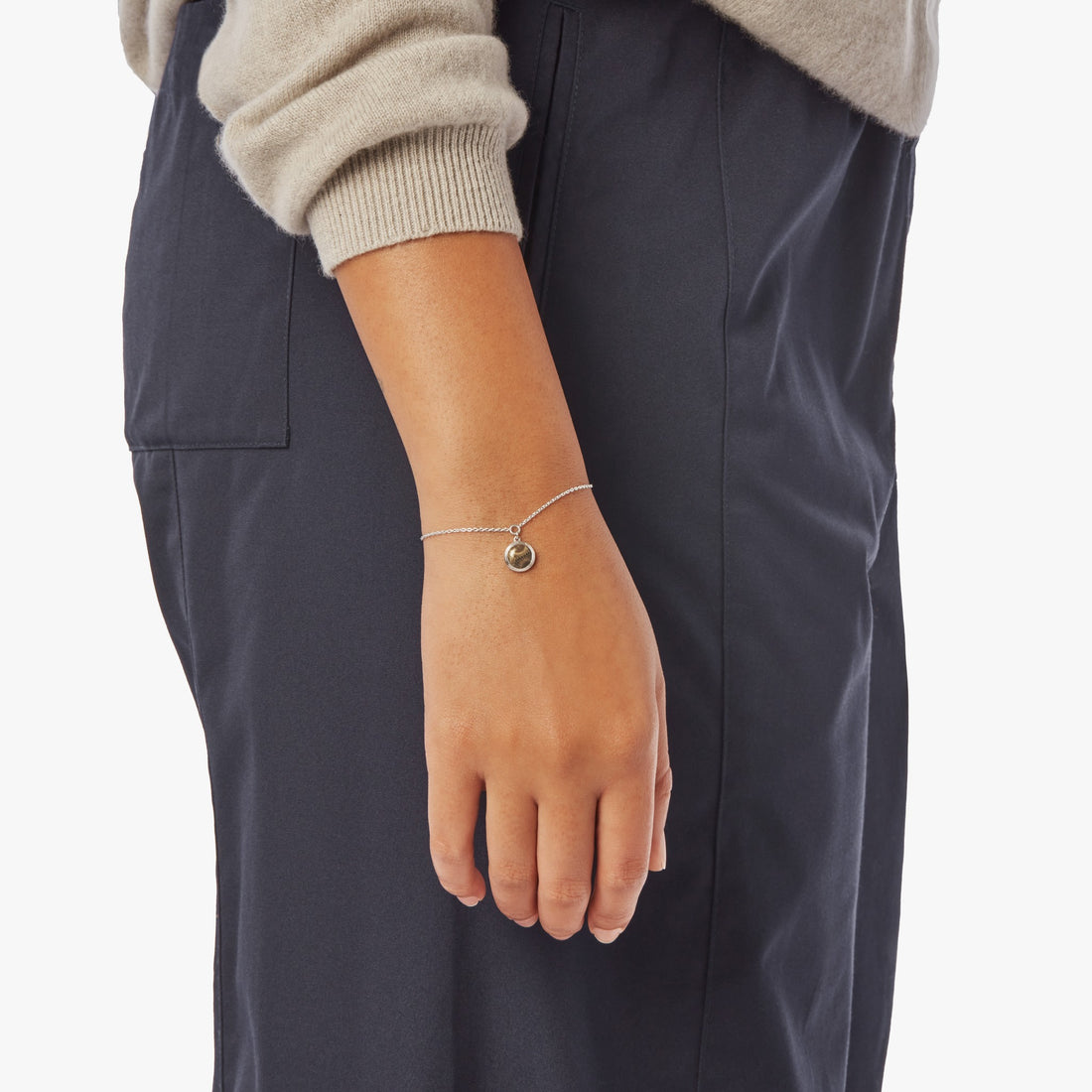 HEIRLOOM PETOSKEY CHARM BRACELET | .925 Sterling Silver