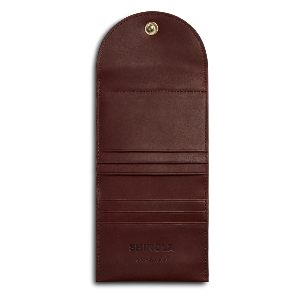 BIRDY SMALL SNAP WALLET | Natural Leather