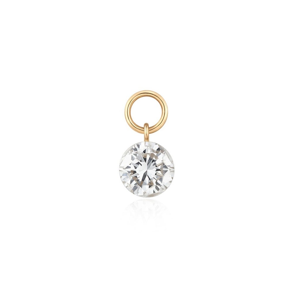 Round Lab Grown Diamond Earring Charm