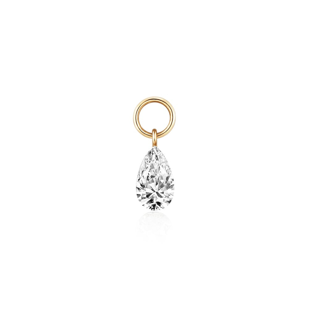 Pear Lab Grown Diamond Earring Charm