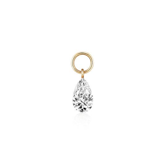 Pear Lab Grown Diamond Earring Charm