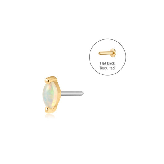 PETAL | Opal Threadless Flatback Earring