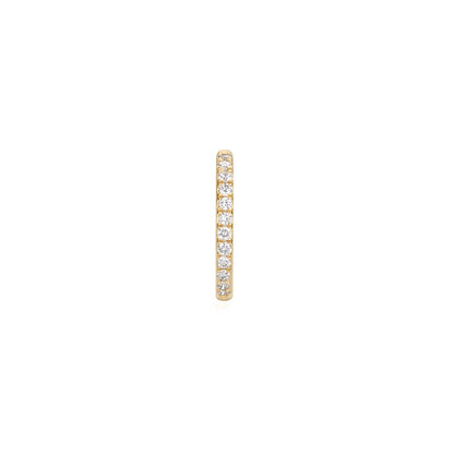 IMAN | Lab-Grown Diamond Paperclip Huggie Hoop