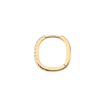 IMAN | Lab-Grown Diamond Paperclip Huggie Hoop