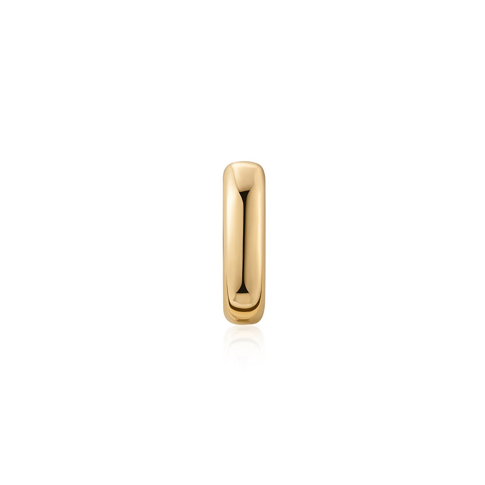 KIMORA | Wide Domed Huggie Hoop