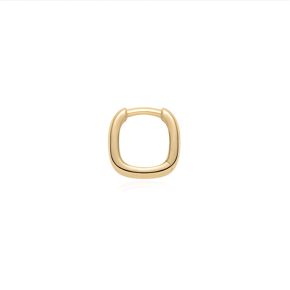 KIMORA | Wide Domed Huggie Hoop