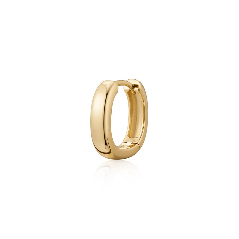 KIMORA | Wide Domed Huggie Hoop