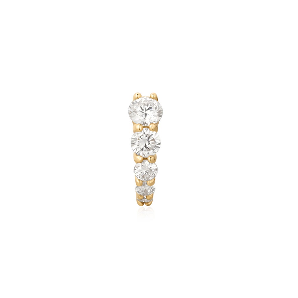 LIZZO | Graduated Lab-Grown Diamond Huggie Hoop
