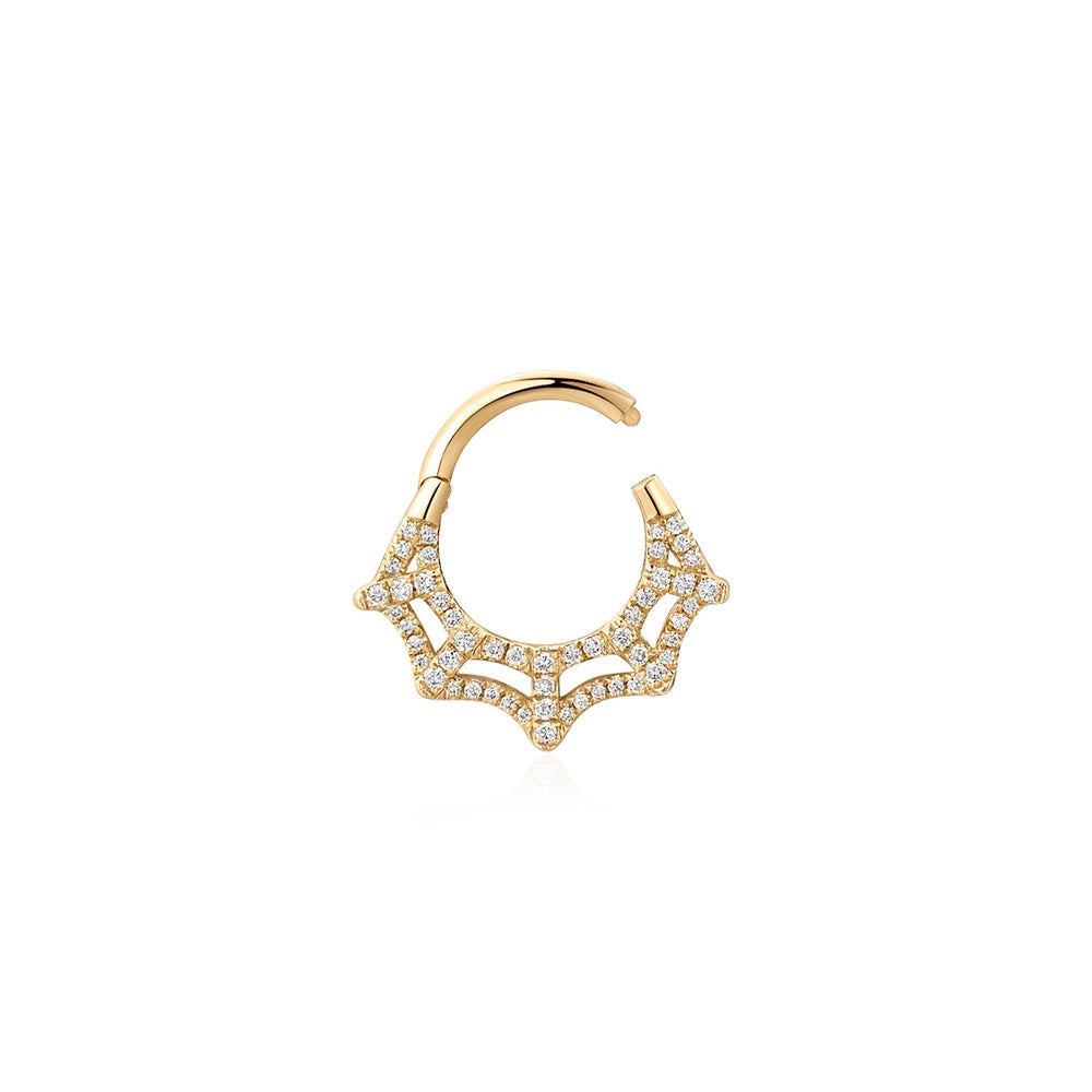 MINERVA | Lab-Grown Diamond Web Clicker Hoop