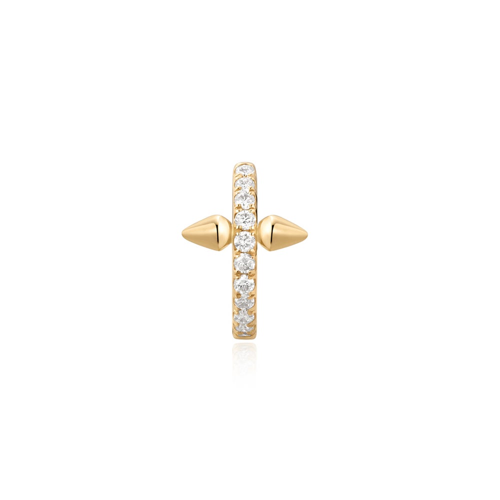 PADMA | Lab-Grown Diamond Dagger Huggie Hoop