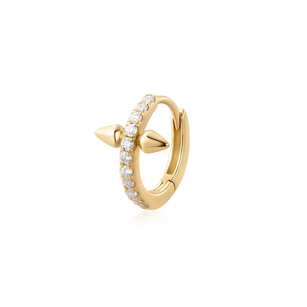 PADMA | Lab-Grown Diamond Dagger Huggie Hoop