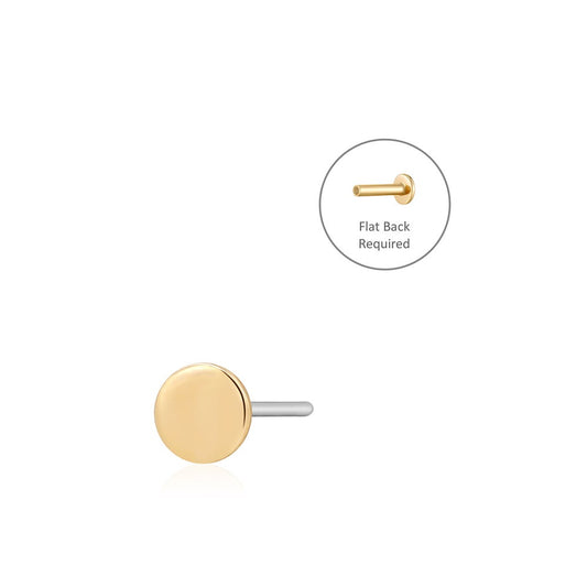 DOT | Disc Threadless Flatback Earring