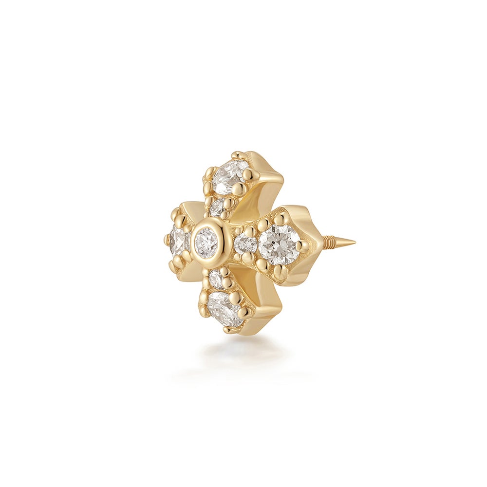 FOXY | Lab-Grown Diamond Fancy Cross Threaded Flatback