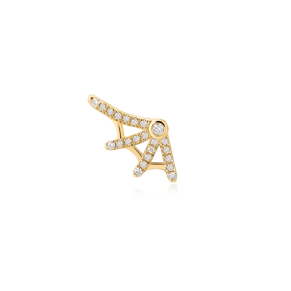 CHARITY | Lab Grown Diamond Web Threadless Flatback Earring