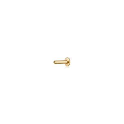 14kt Yellow Gold 18 Gauge Threadless Flat Back Posts