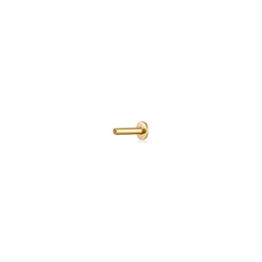 14kt Yellow Gold 18 Gauge Threadless Flat Back Posts