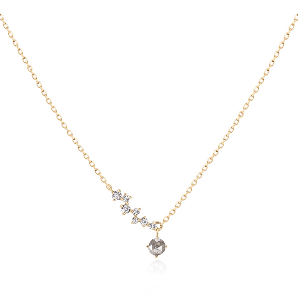 GENISIS | Grey Diamond and White Sapphire Constellation Necklace