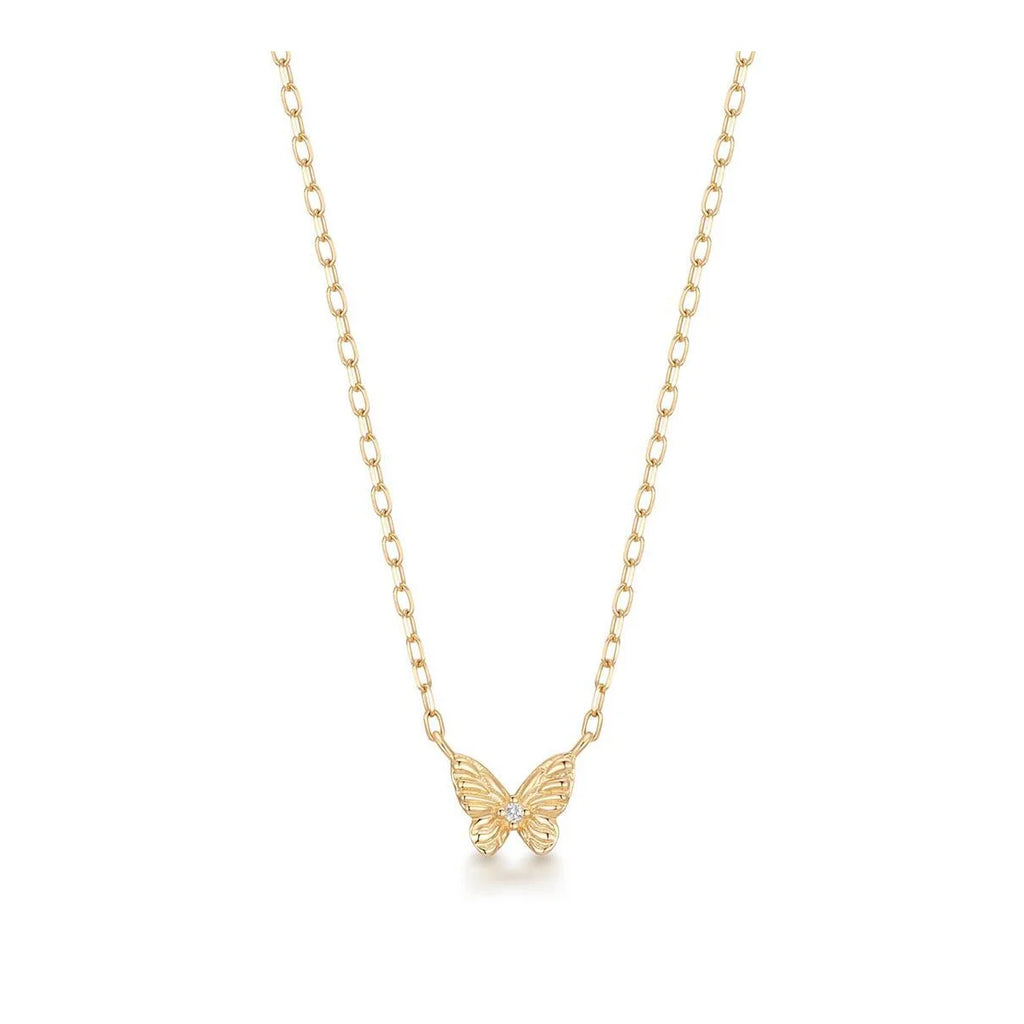 ROSAMEL | Lab Grown Diamond Accent Butterfly Necklace
