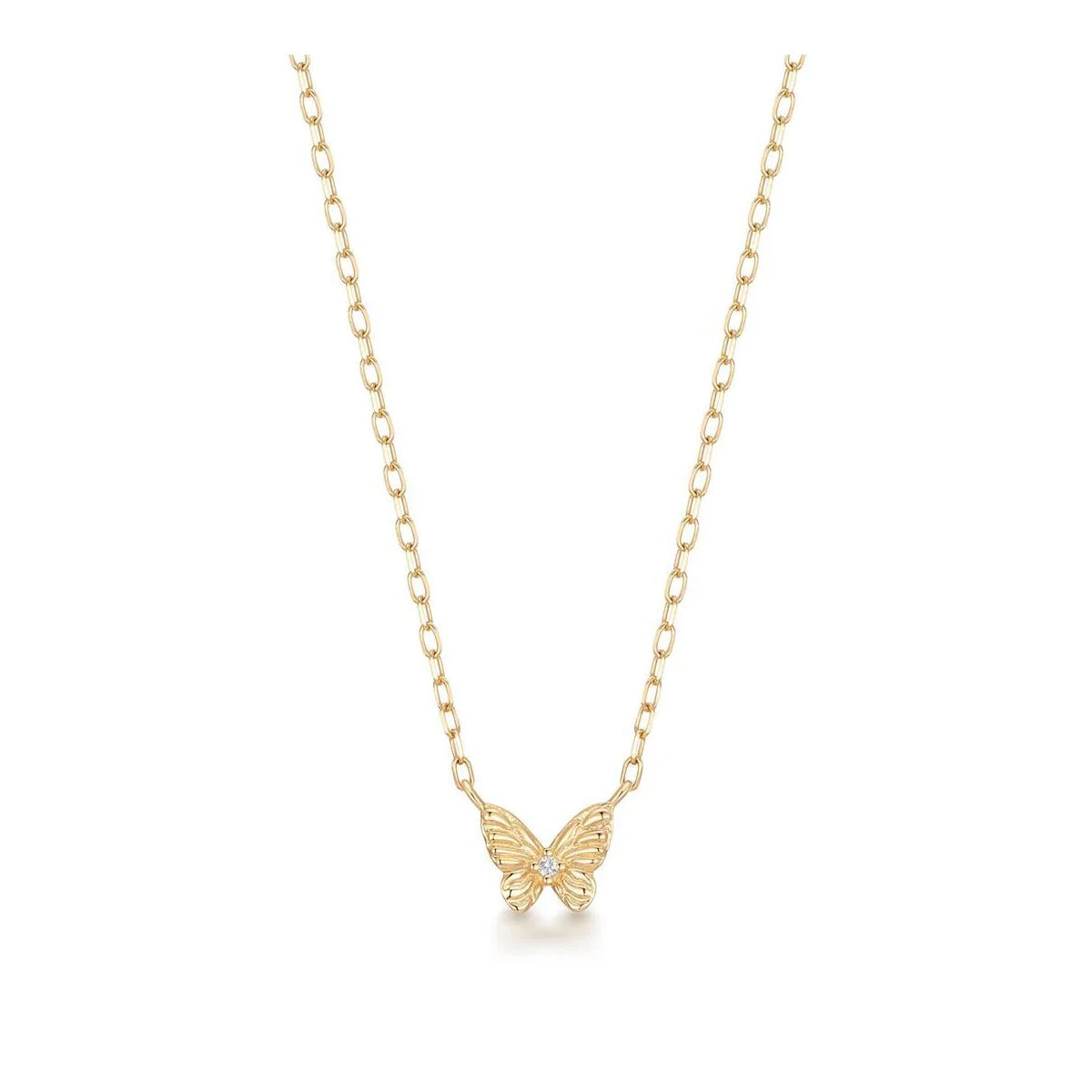 ROSAMEL | Lab Grown Diamond Accent Butterfly Necklace