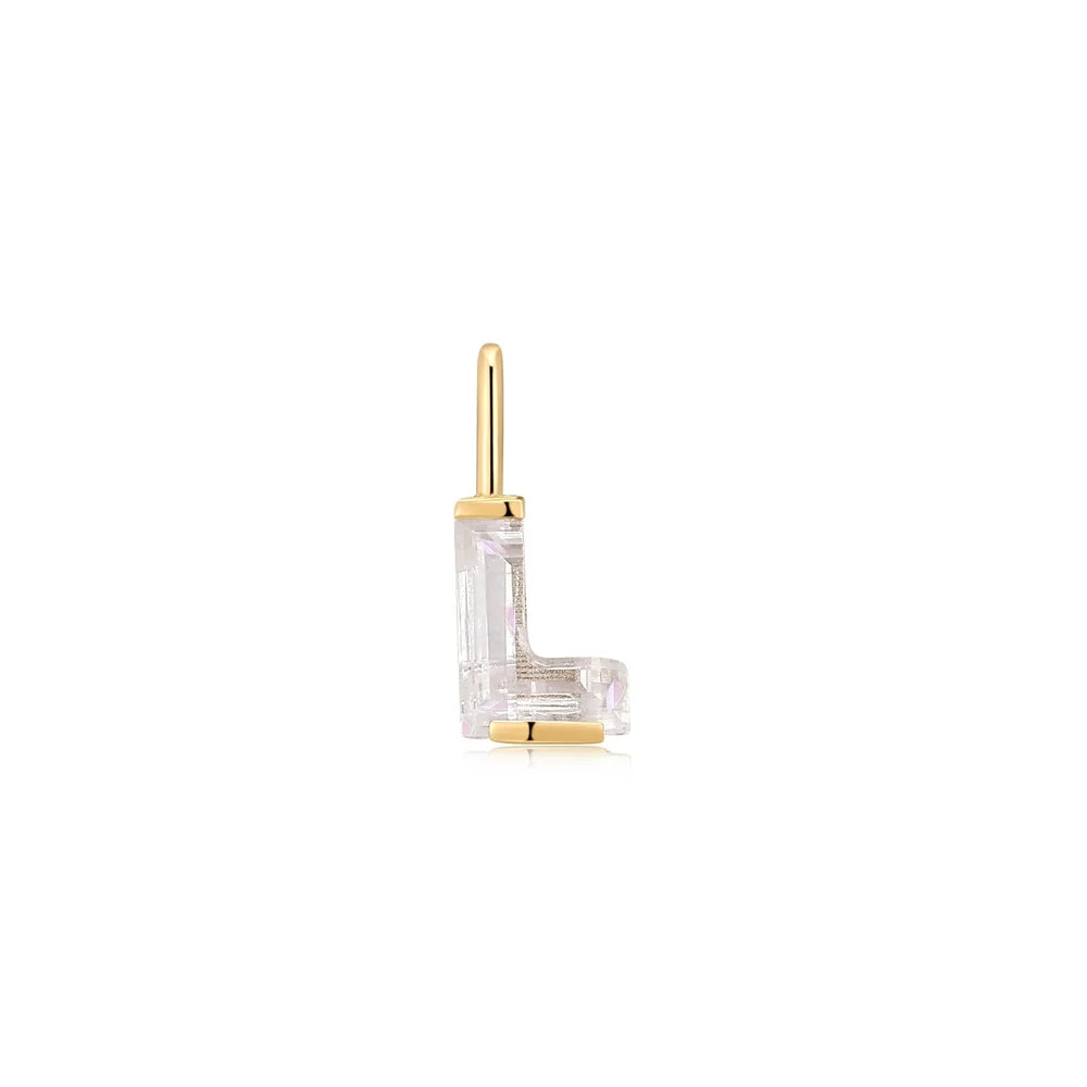 Letter Lab Grown Diamond Necklace Charm