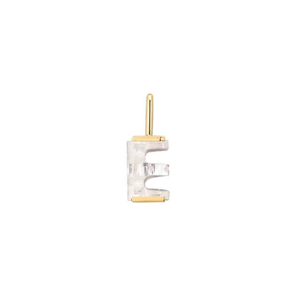 Letter Lab Grown Diamond Necklace Charm