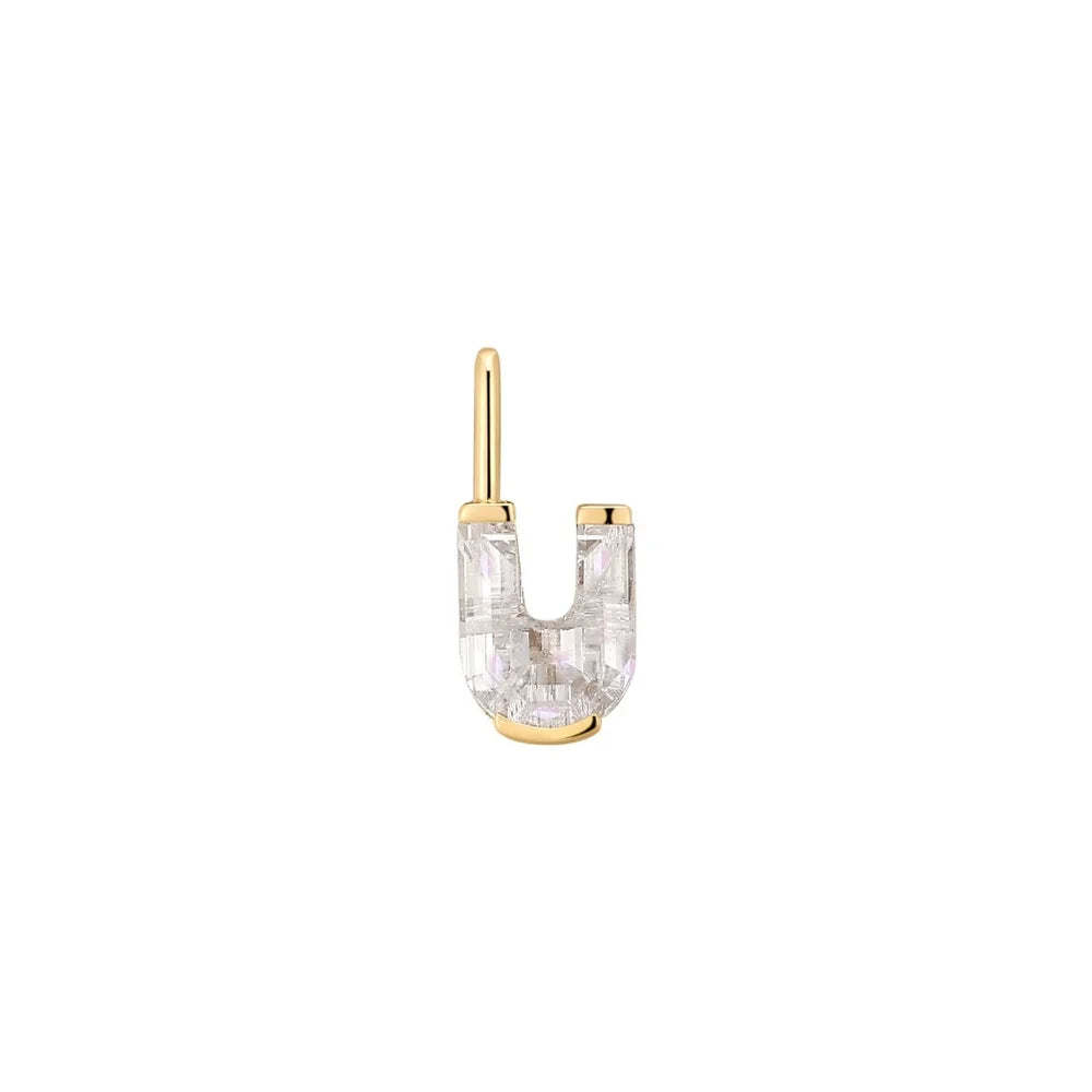 Letter Lab Grown Diamond Necklace Charm