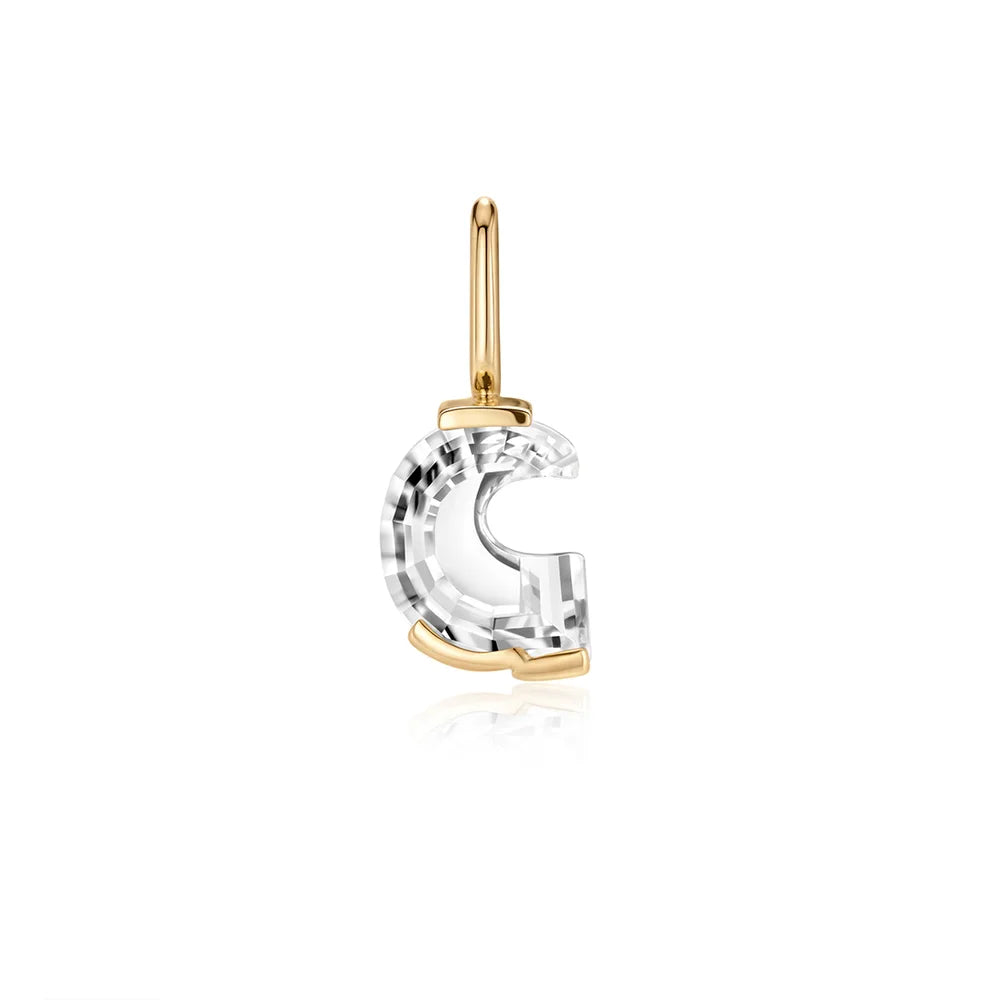 Letter Lab Grown Diamond Necklace Charm