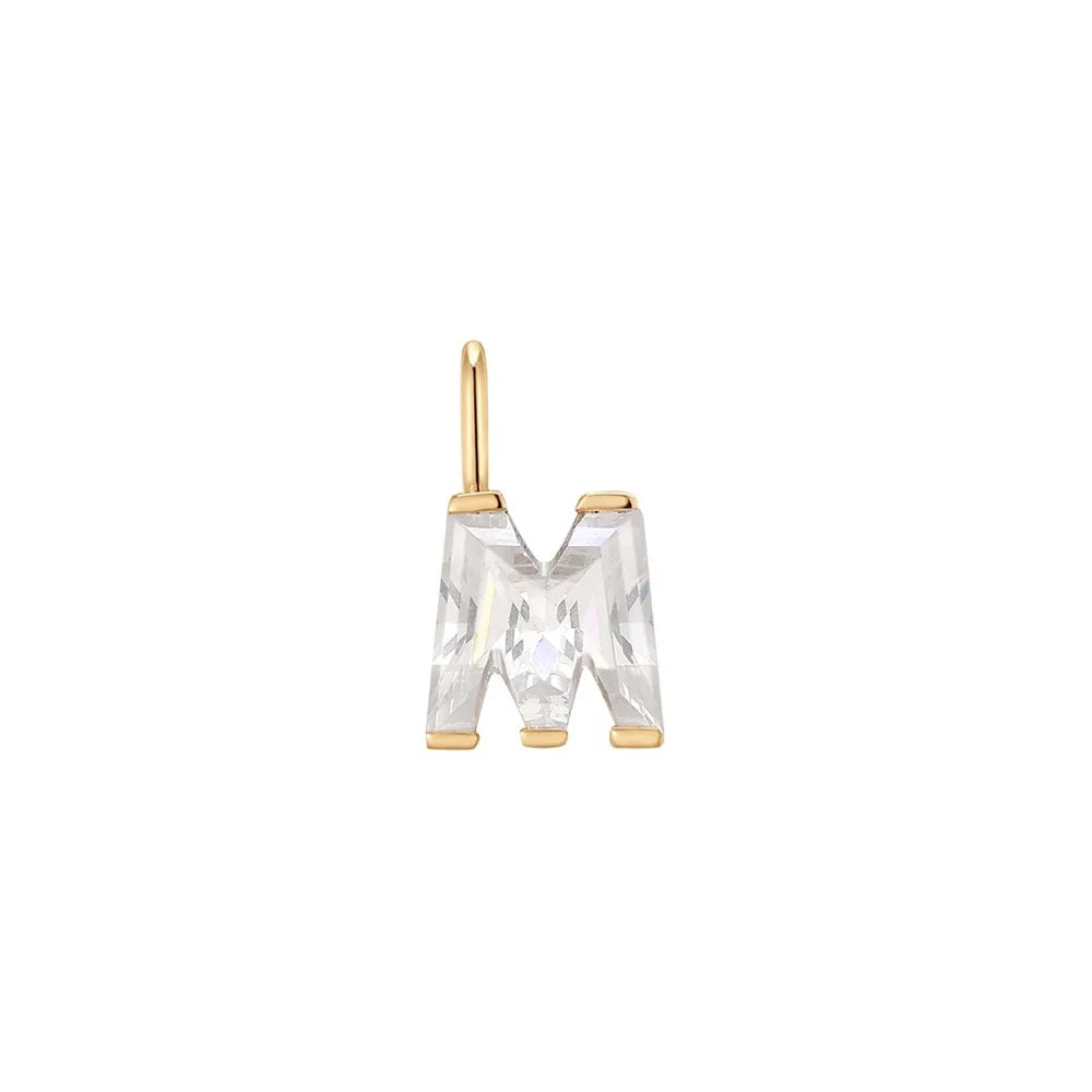 Letter Lab Grown Diamond Necklace Charm