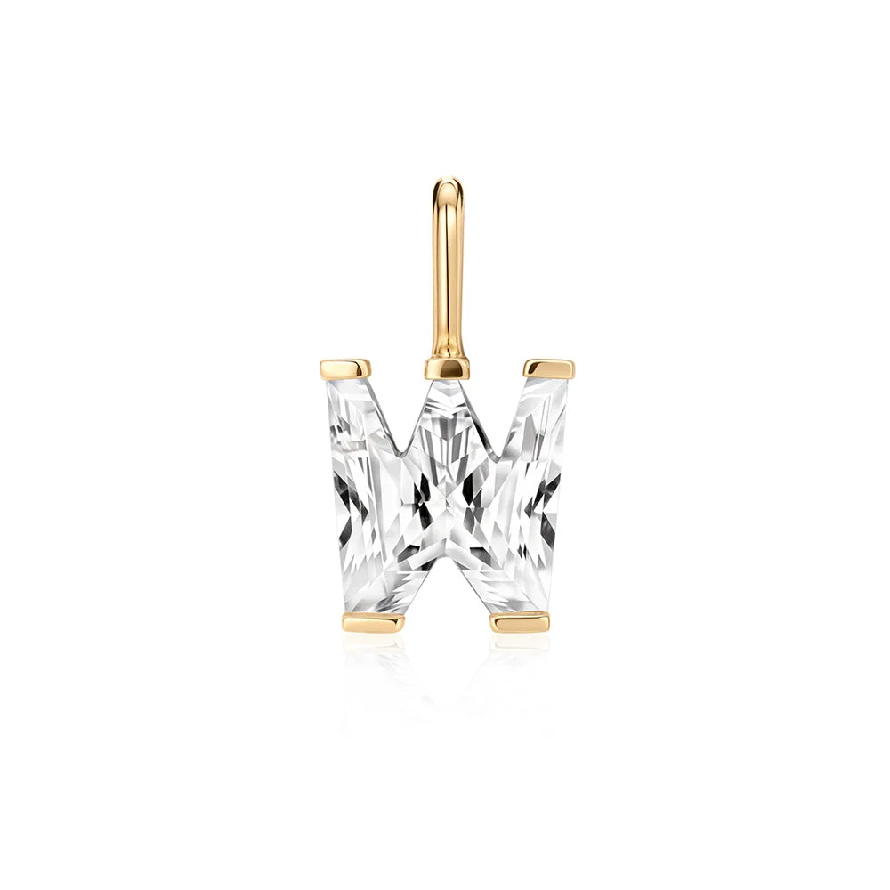 Letter Lab Grown Diamond Necklace Charm