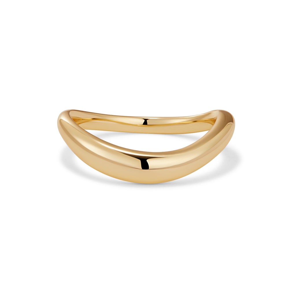 Curved Figure Band Ring