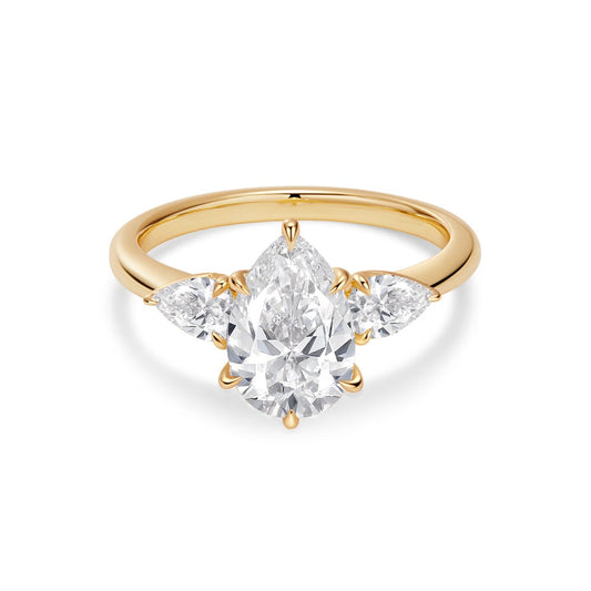 Pear Lab Grown Diamond Ring
