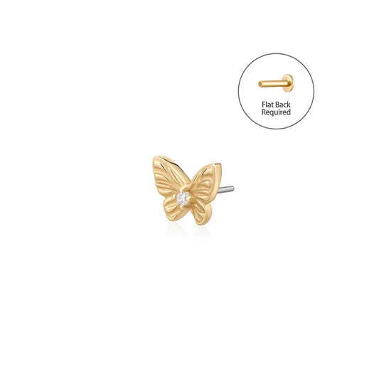 MARIPOSA | Lab Grown Diamond Accent Butterfly Threadless Top