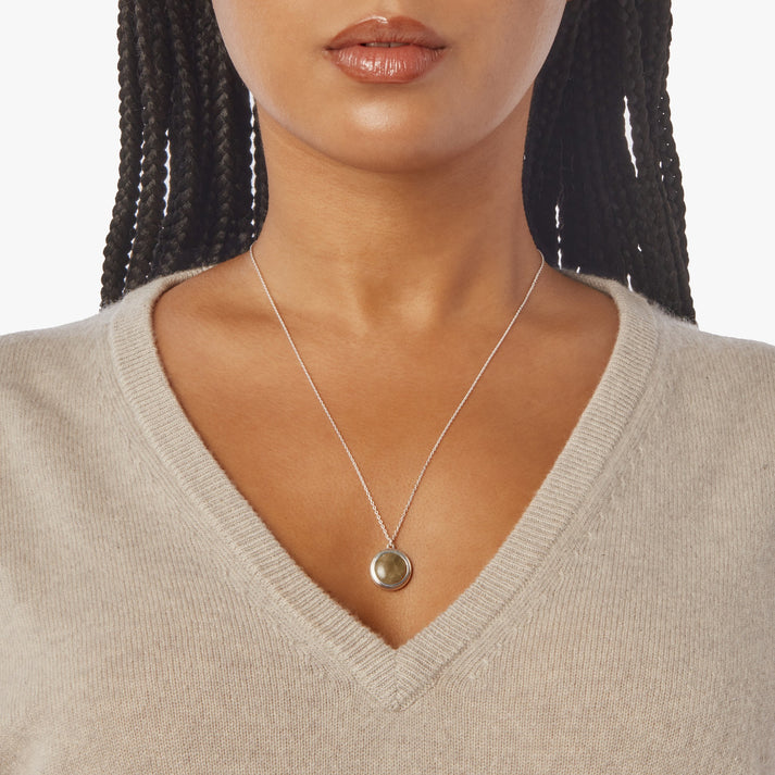 HEIRLOOM PETOSKEY PENDANT NECKLACE | Sterling Silver