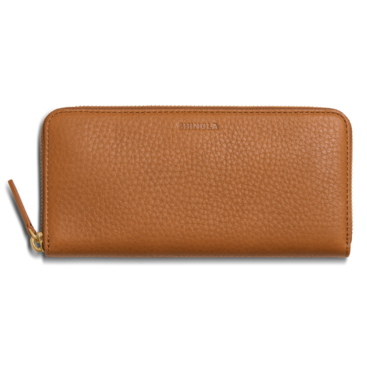 CONTINENTAL ZIP WALLET | Tan