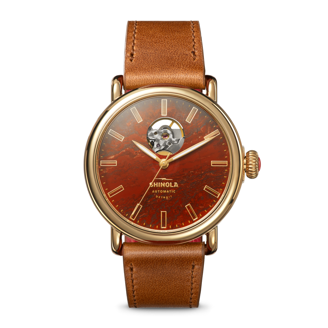 GILDA RADNER RUNWELL AUTOMATIC WATCH | Red Jasper