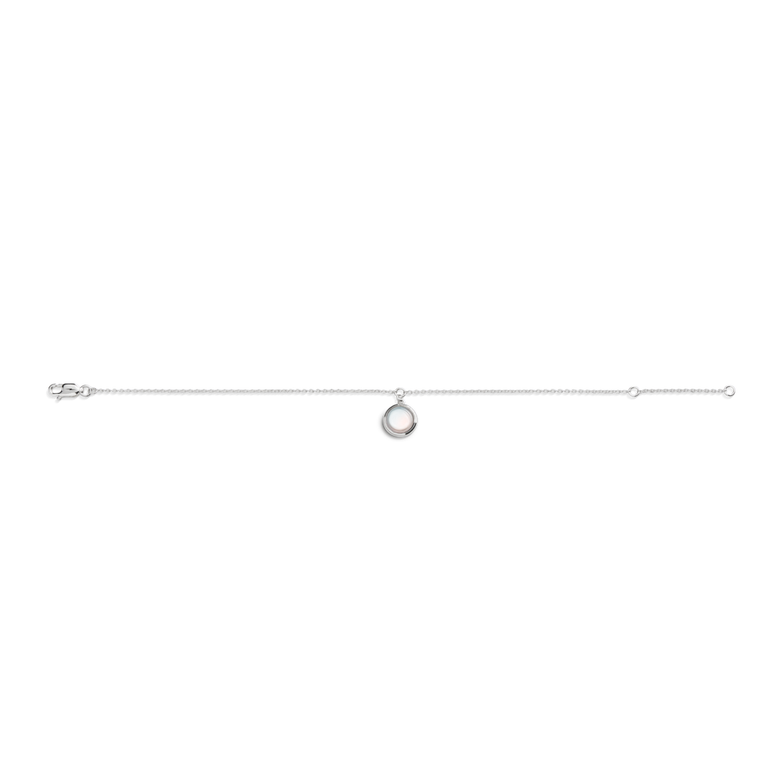 HEIRLOOM MOTHER OF PEARL CHARM BRACELET | .925 Sterling Silver