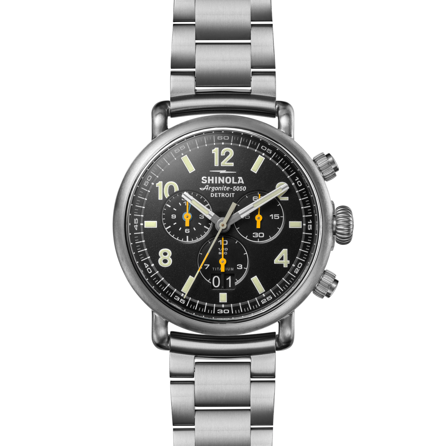 THE RUNWELL CHRONOGRAPH WEST WIND WATCH GIFT SET 42MM | Black