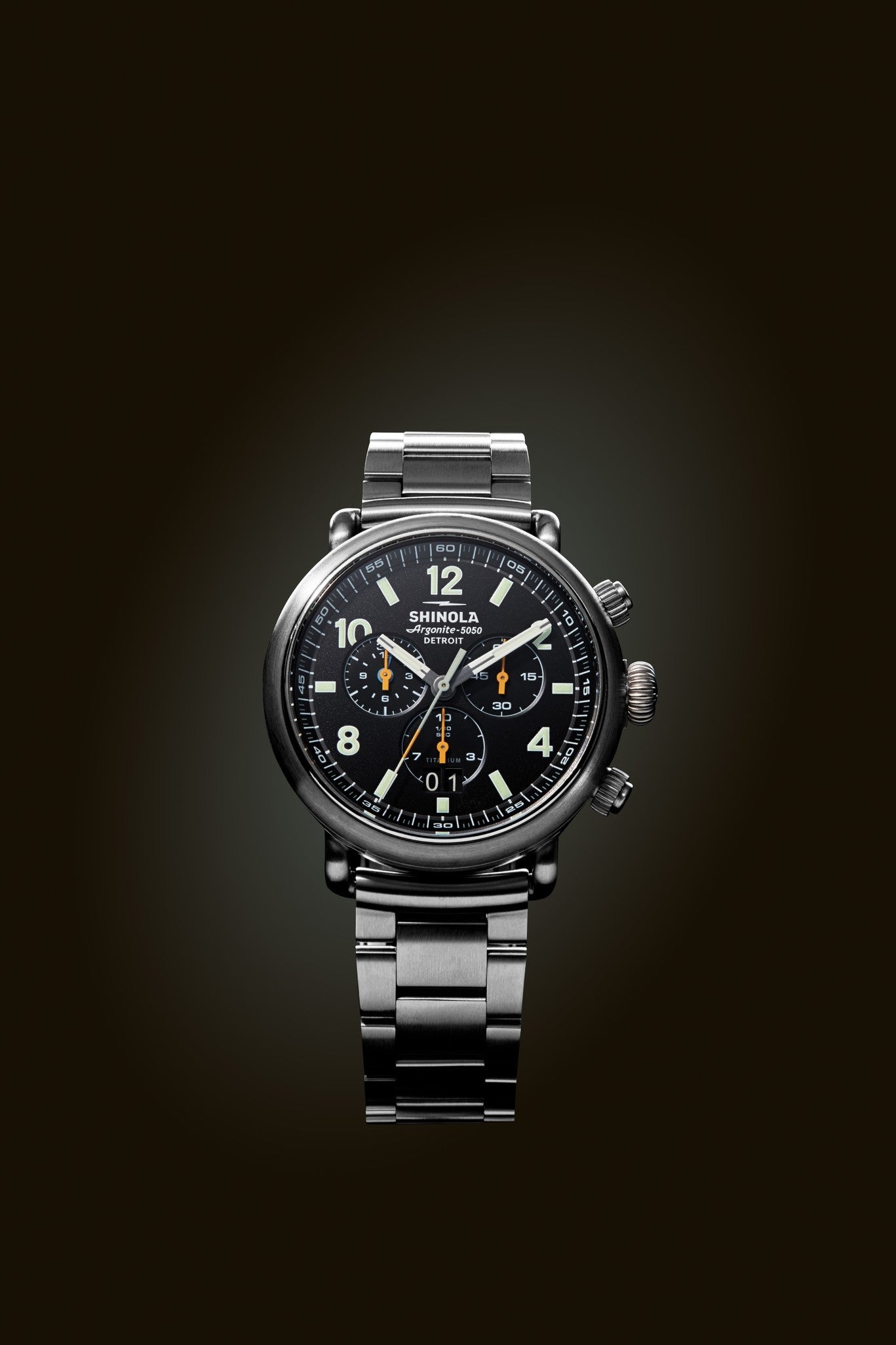 THE RUNWELL CHRONOGRAPH WEST WIND WATCH GIFT SET 42MM | Black