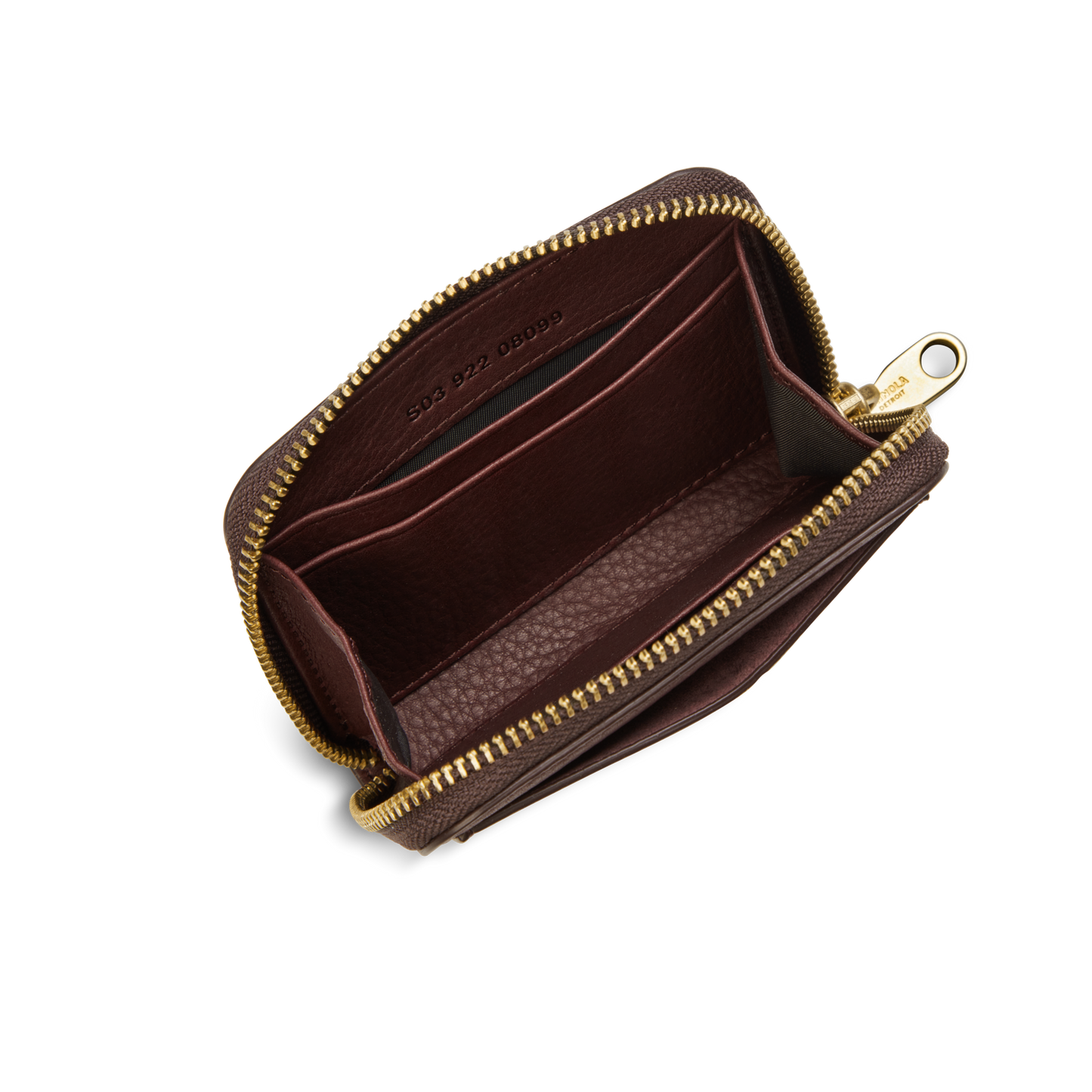 THE POCKET SMALL ZIP AROUND WALLET | Natural Leather