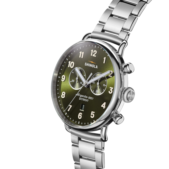 THE CANFIELD CHRONO 43MM | Olive Green