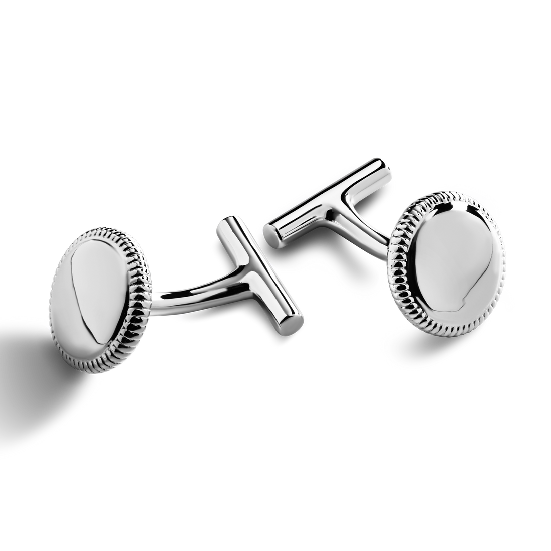 COIN EDGE CUFFLINKS | Sterling Silver