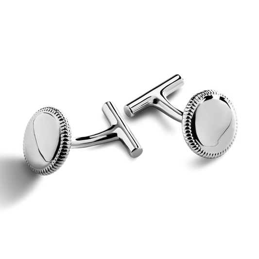 COIN EDGE CUFFLINKS | Sterling Silver