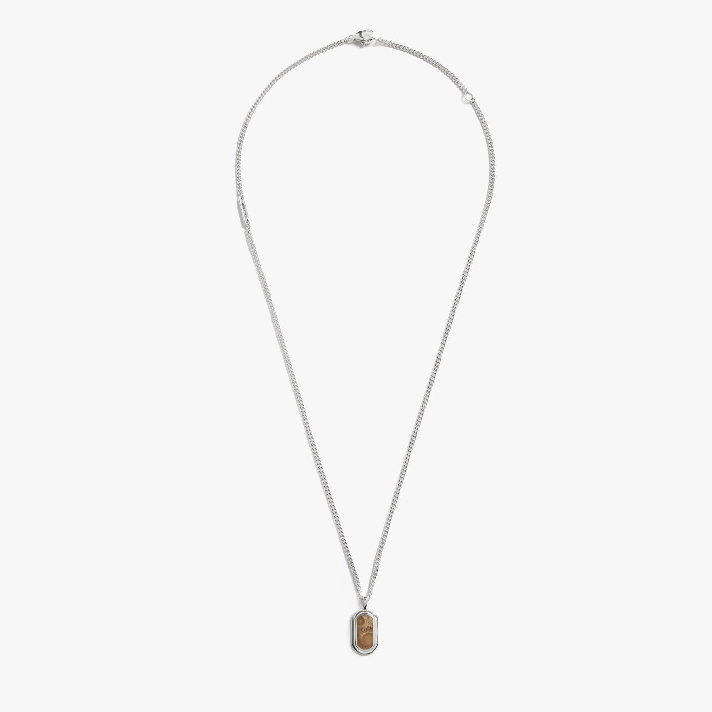 PETOSKEY TAG NECKLACE | Sterling Silver