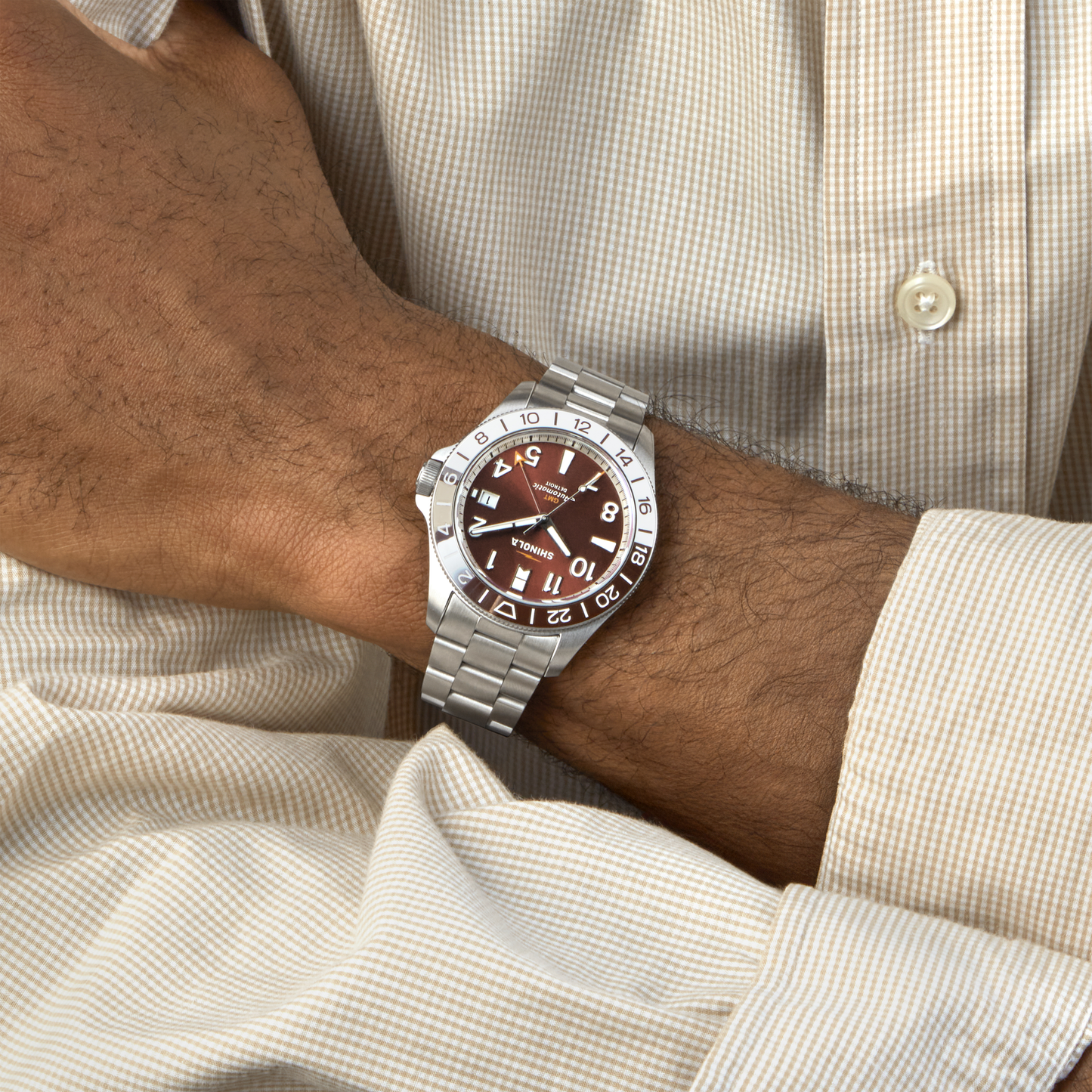 THE MONSTER GMT AUTOMATIC WATCH 40MM |  Whiskey
