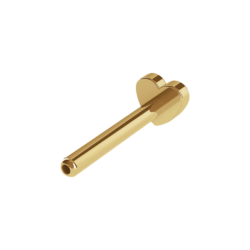 14kt Yellow Gold 18 Gauge Threadless Flat Back Posts